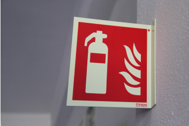 Fire Extinguisher Identification Signs (landscape layout)