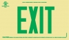 EXIT Sign - UL 924 Listed |Green on Photoluminescent Background