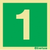 Identification Number Sign - 1 - For the identification of a designated assembly point, floors and staircases
