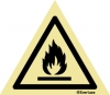 Warning; Flammable material