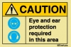 CAUTION - Eye and ear protection required